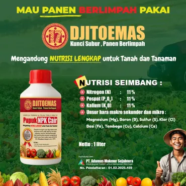 Pupuk NPK Cair Djitoemas 11-11-11 (1 liter)