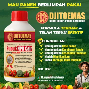 Pupuk NPK Cair Djitoemas 11-11-11 (1 liter)
